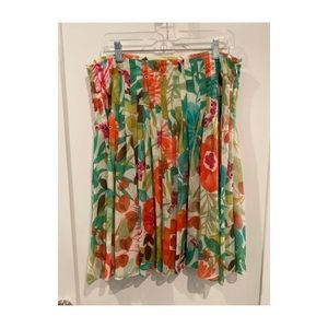 Esprit Pleated Swing Skirt